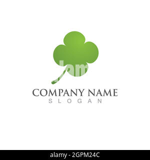 Logos of green Tree leaf ecology Stock Vector