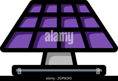 Solar Energy Panel Icon Stock Vector