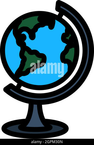 Icon Of Globe Stock Vector