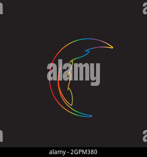feather logo symbol vector template Stock Vector