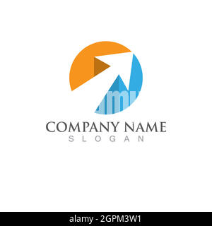 Arrow Faster logo vector illustration icon Logo Template Stock Vector