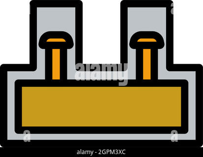 Electrical Connection Terminal Icon Stock Vector