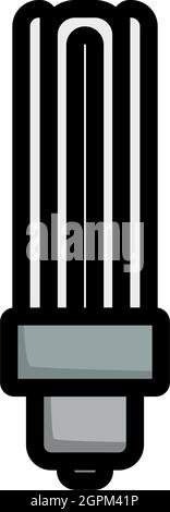 Energy Saving Light Bulb Icon Stock Vector