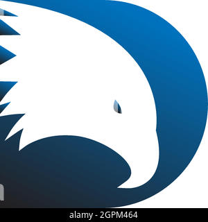 Falcon, Eagle Bird Logo Icon Design Vector Template Stock Vector