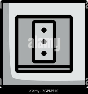 Italy Electrical Socket Icon Stock Vector
