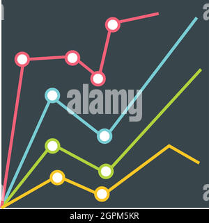 A blue and yellow infochart Stock Vector Image & Art - Alamy