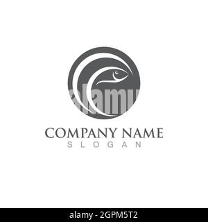 Fish salmon logo template. Creative vector Stock Vector