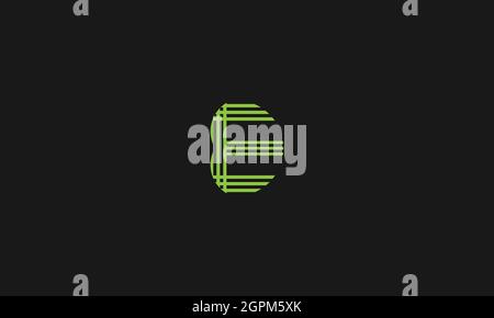 LETTER E LOGO DESIGN FOR ILLUSTRATION USE Stock Vector