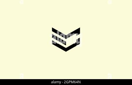 LETTERS EC LOGO DESIGN WITH NEGATIVE SPACE EFFECT FOR ILLUSTRATION USE Stock Vector