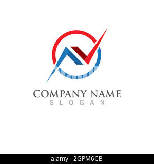 Business Finance Logo template Stock Vector