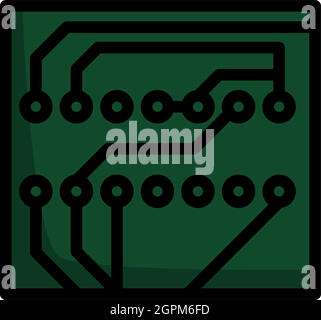 Circuit Board Icon Stock Vector