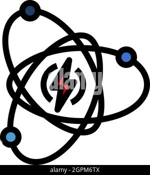 Atom Energy Icon Stock Vector