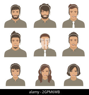 call center Stock Vector