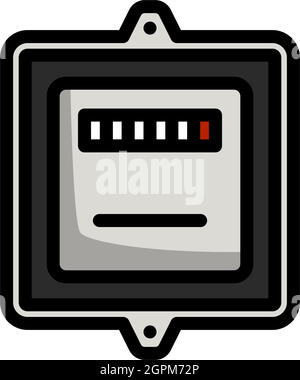 Electric Meter Icon Stock Vector