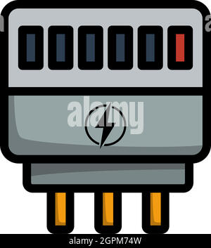 Electric Meter Icon Stock Vector