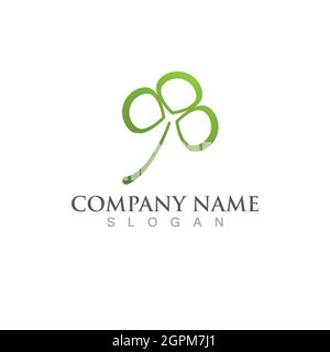 Logos of green Tree leaf ecology Stock Vector
