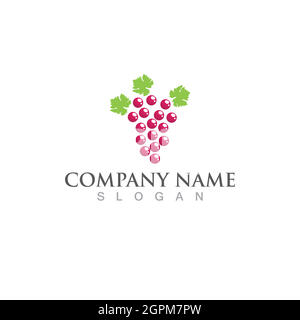 Grapes vector icon illustration design Stock Vector