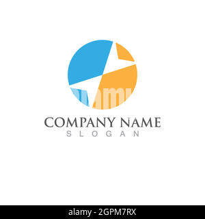 Arrow Faster logo vector illustration icon Logo Template Stock Vector