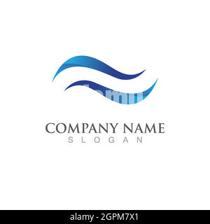 Water wave icon vector Stock Vector