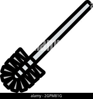 Toilet Brush Icon Stock Vector