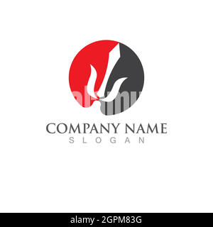 Trident Logo Template vector icon Stock Vector