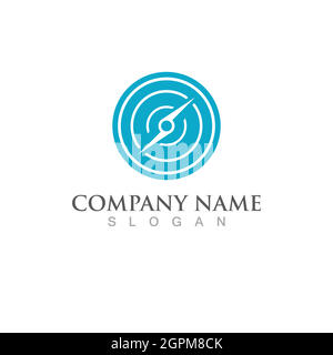 compass logo Vector illustration design image Stock Vector