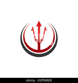 Trident Logo Template vector icon Stock Vector