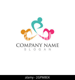 Community, network and social icon Stock Vector