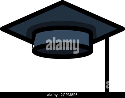Icon Of Graduation Cap Stock Vector