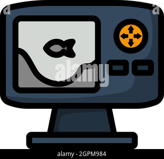 Icon Of Echo Sounder Stock Vector