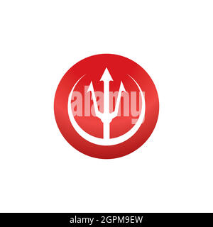 Trident Logo Template vector icon Stock Vector