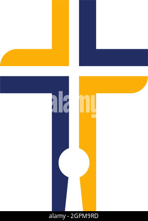 Simple key logo icon design vector template Stock Vector