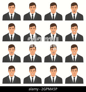 face expressions Stock Vector