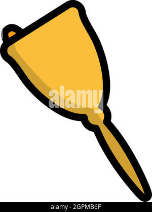 Icon Of School Hand Bell Stock Vector