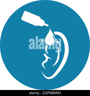 ear drops vector illustration icon Stock Vector