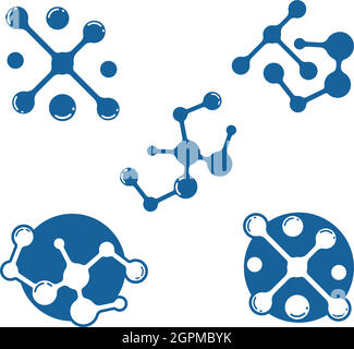 molecule logo vector illustration design Stock Vector