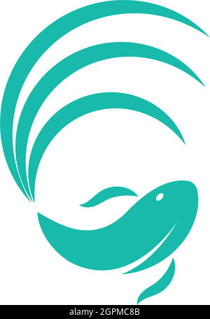 betta fish icon vector illustration design Stock Vector