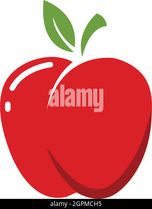Apple logo icon vector illustration design Stock Vector