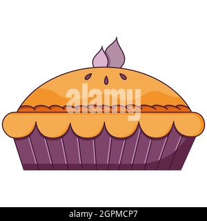 Flat icon illustration of thanksgiving day items. Stock Vector