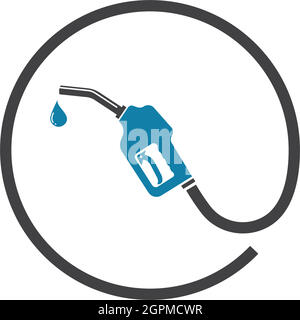 gasoline nozzle vector icon illustration design Stock Vector
