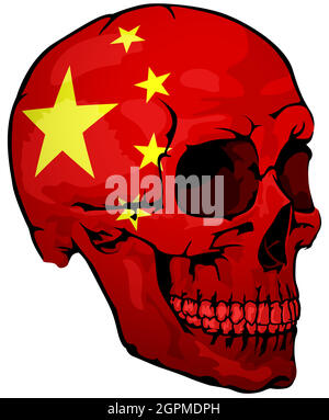 China flag, vector illustration on a white background Stock Vector ...
