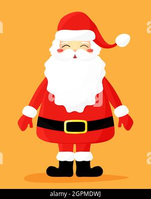 Cartoon man standing, eyes closed and happy, vector illustration. Black ...
