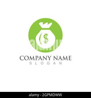 Money Bag icon Template vector Stock Vector