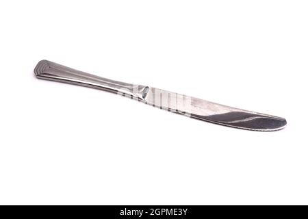 table knife,isolated on a white background. Stock Photo