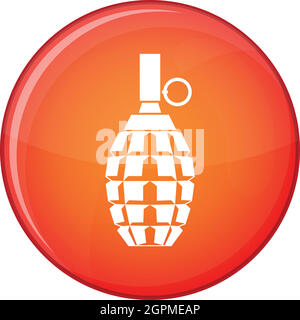 Smoke grenade icon. Flat illustration of smoke grenade vector icon for ...
