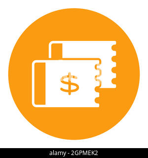 Discount coupon vector flat white glyph icon Stock Vector