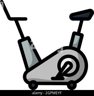 Icon Of Exercise Bicycle Stock Vector