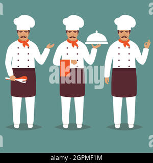 Cartoon Chief Cook Stock Vector