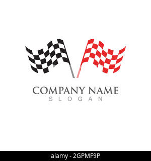 Race flag icon design Stock Vector