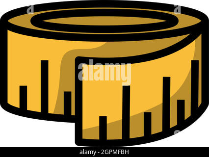 Icon Of Measure Tape Stock Vector